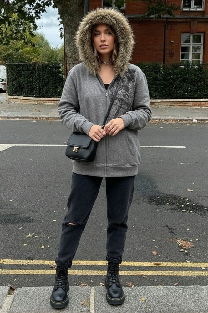 American Gothic Skeleton Bone Hoodie