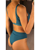 Lola® | Ribbed Solid Color Bikini