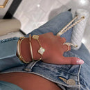 Women's Clover Style 3-In-1 Jewelry Set – Luxury Necklace Bracelet Earrings