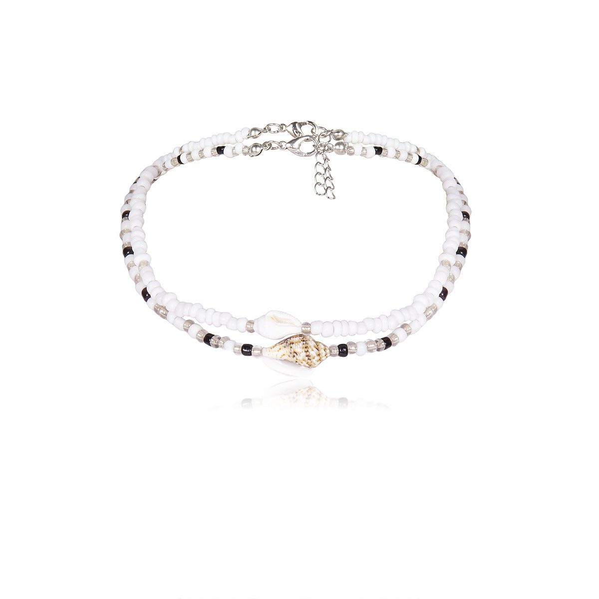 Women's Elegant Mixed Bead And Seashell Multilayer Necklace – Boho Chic Statement Jewelry