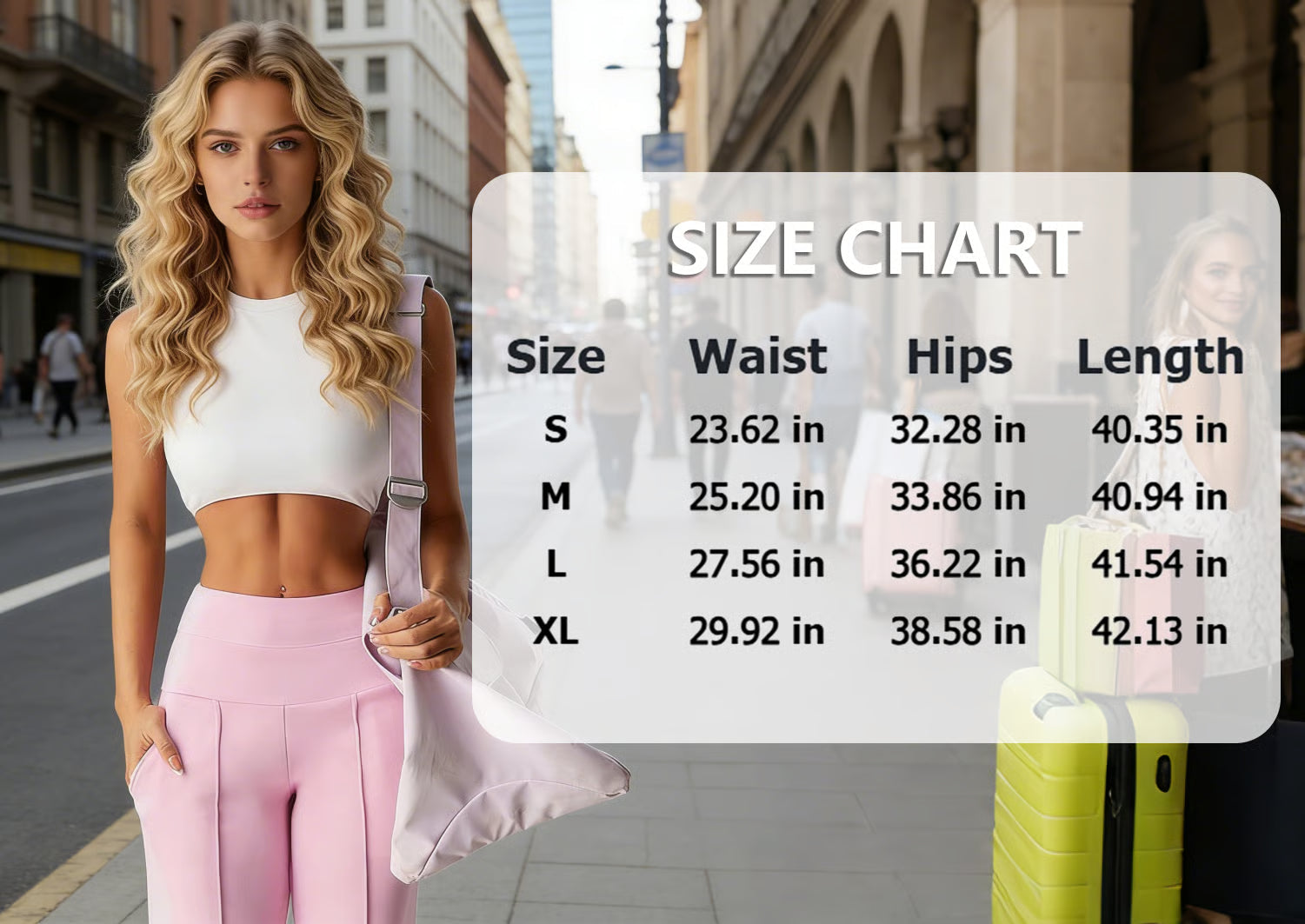 Women's Straight Leg Jogger Trousers – Casual Comfortable Everyday Pants