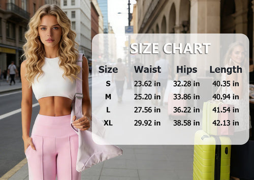 Women's Straight Leg Jogger Trousers – Casual Comfortable Everyday Pants