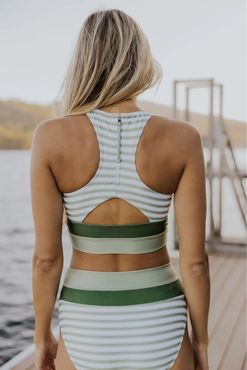Brook Side Colour-Block Bikini Set