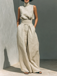 Aurora: Effortless Chic in a Breezy Two-Piece Set for Summer