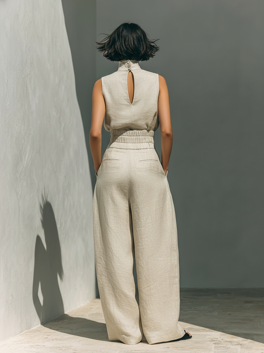 Aurora: Effortless Chic in a Breezy Two-Piece Set for Summer