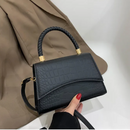 Women's Leather Crossbody Midi Bag – Elegant Everyday Shoulder Handbag