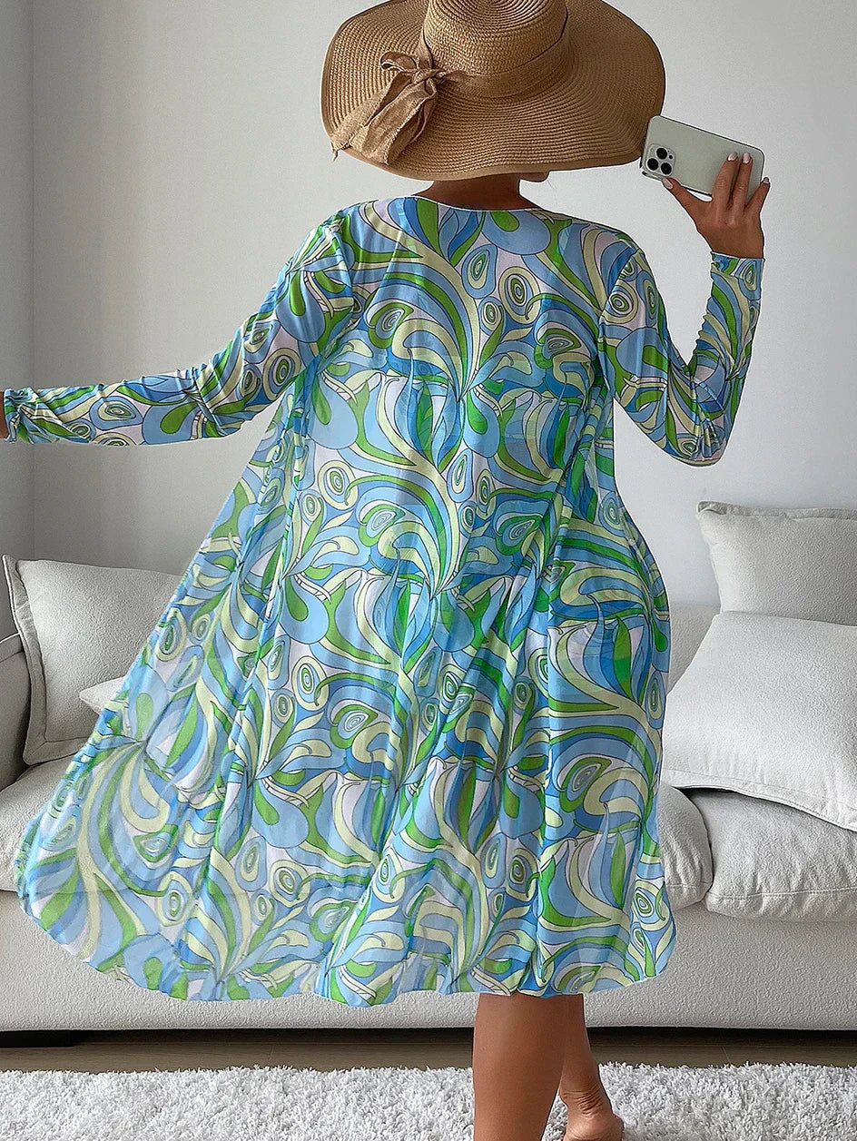 Katherin® | Bikini set with bathrobe for women