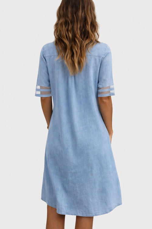 Bretagne Flattering Denim Dress