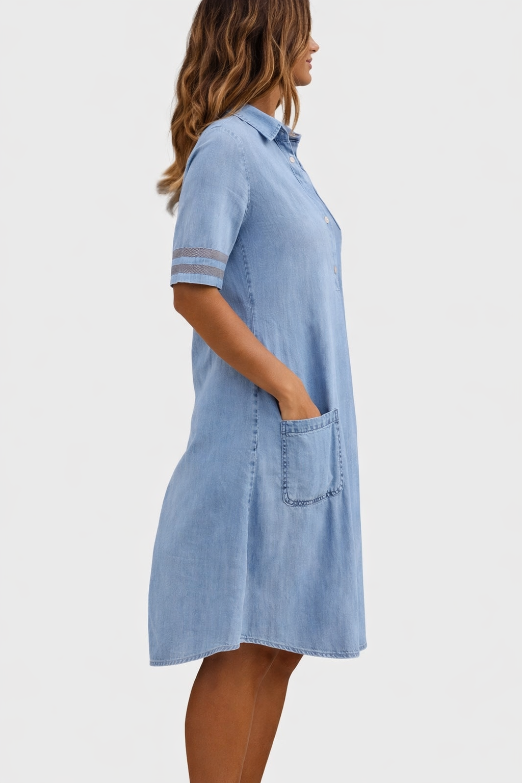 Bretagne Flattering Denim Dress