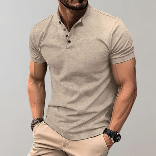 Mens Slim Fit Polo Shirt Casual Short Sleeve – Modern Stretch Top