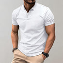 Mens Slim Fit Polo Shirt Casual Short Sleeve – Modern Stretch Top