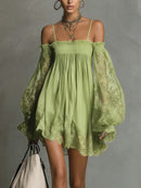 Camille Off-the-Shoulder Lace Mini Dress: Effortless Summer Chic 1