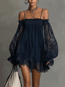 Camille Off-the-Shoulder Lace Mini Dress: Effortless Summer Chic 4