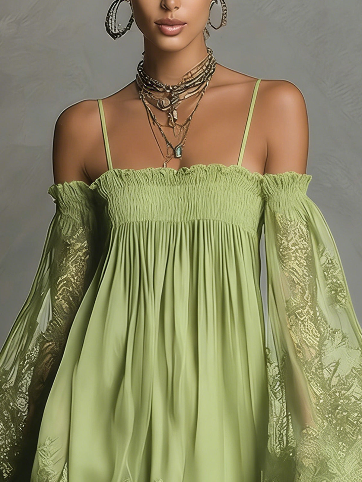 Camille Off-the-Shoulder Lace Mini Dress: Effortless Summer Chic 8