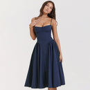 Chic Midi Dress with Sweetheart Neckline: Effortless Style for Any Occasion 7