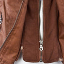 Womens Weatherproof Leather Jacket With Hood – Waterproof Stylish Coat