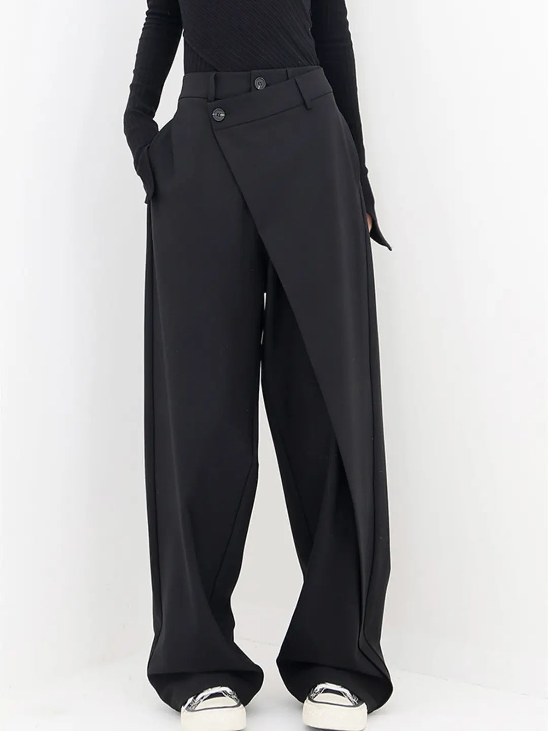 Dames Asymmetrical Pants 0