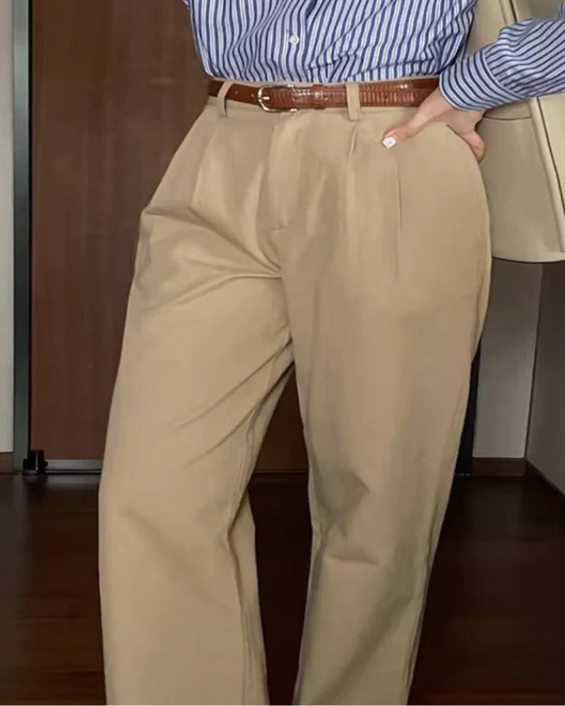 Dames Baggy Trousers High Waist 2