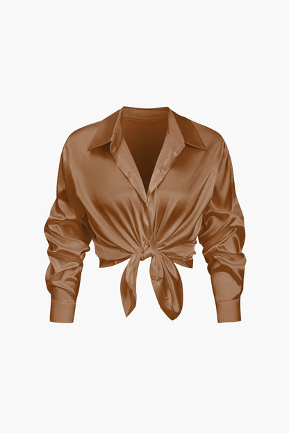 Dames Blouse Satin 8