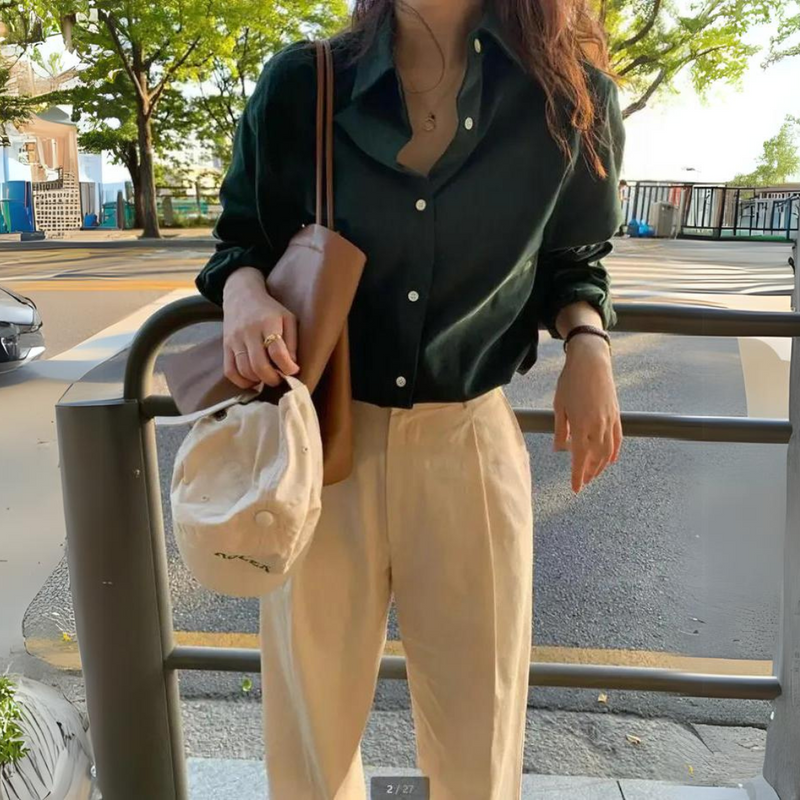 Women Blouse Satin Style