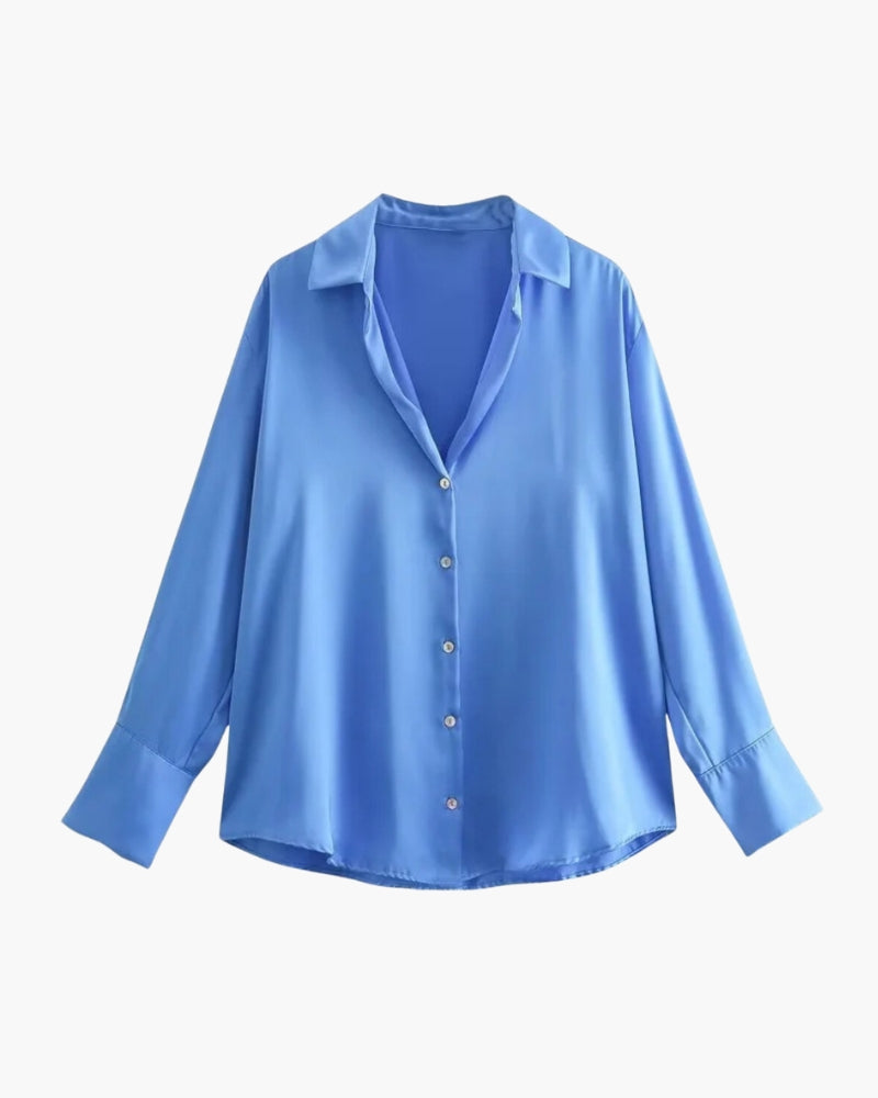 Dames Blouse Satin Style 5