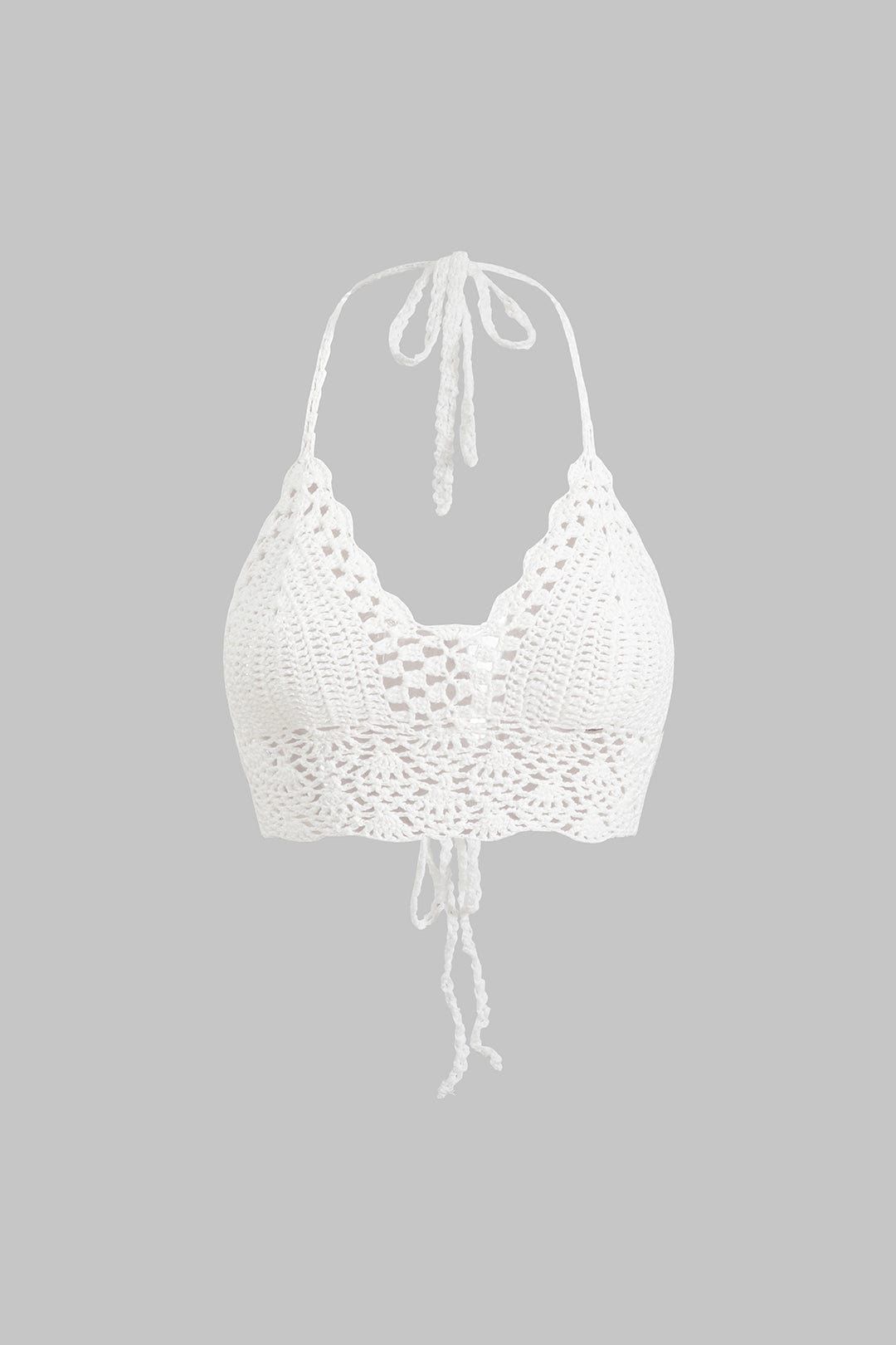 Dames Crochet Crop Top 0