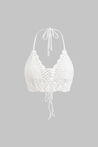 Women Crochet Crop Top
