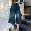 Dames Cropped Wide Leg Jeans 1