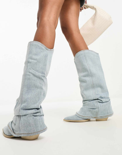 Dames Denim Boots 2