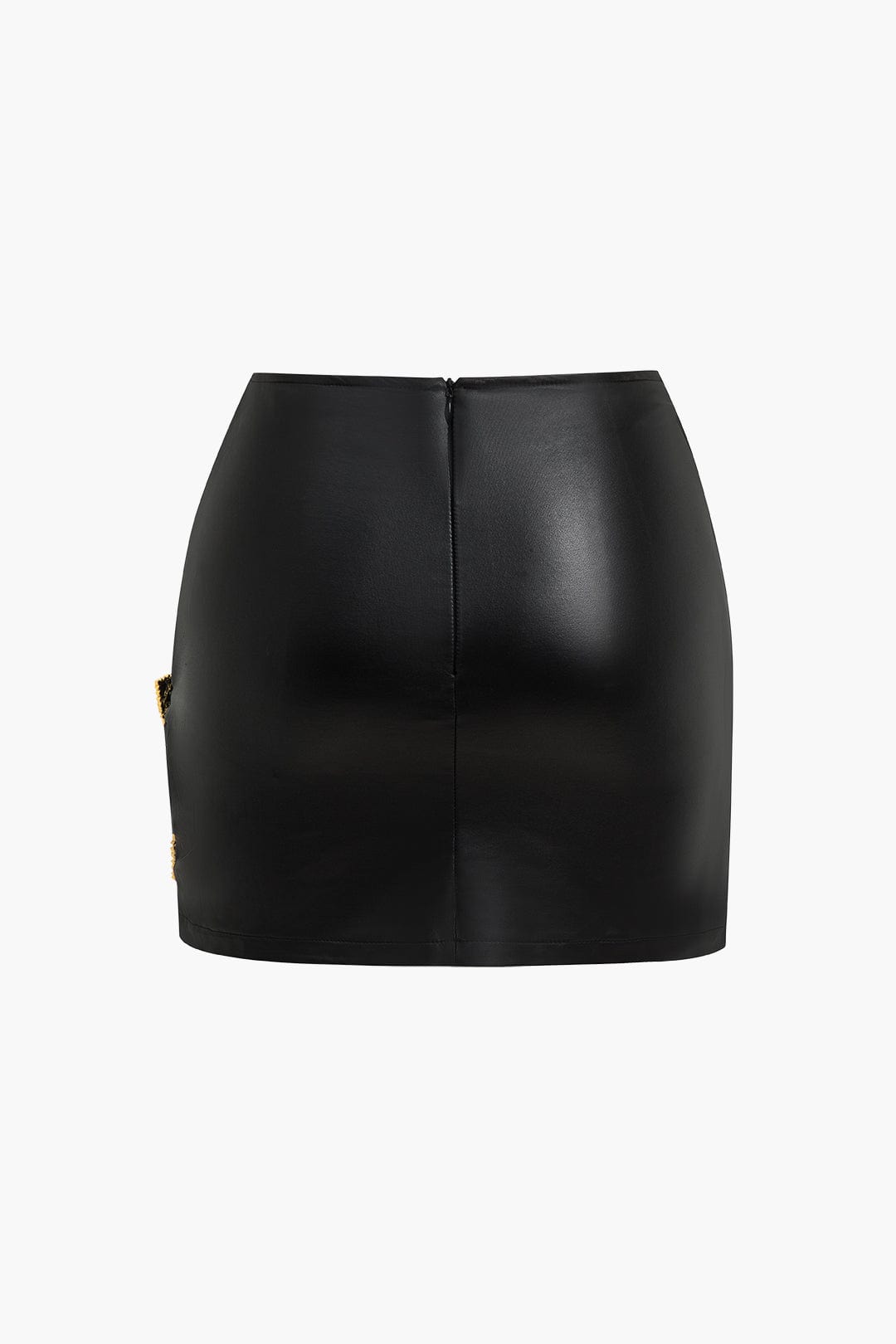 Dames Faux Leather Miniskirt 2