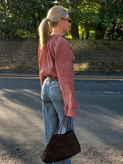 Dames Flounce Blouse 5