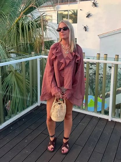 Dames Flounce Blouse 6