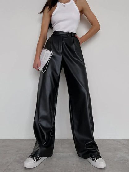 Dames High Waist Baggy Pants 0
