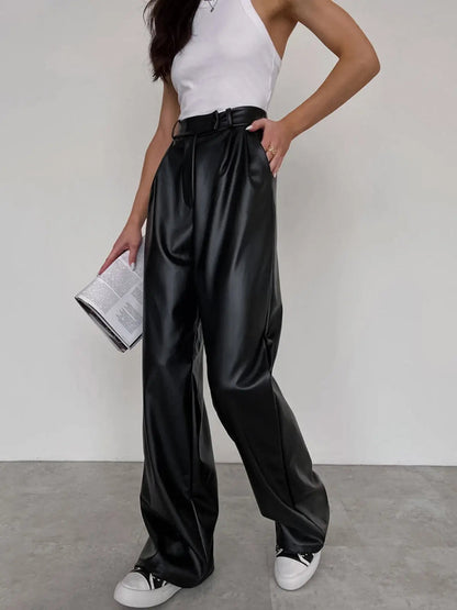 Dames High Waist Baggy Pants 1