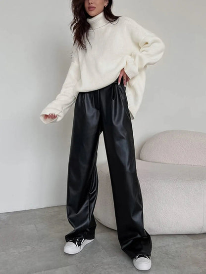 Dames High Waist Baggy Pants 2