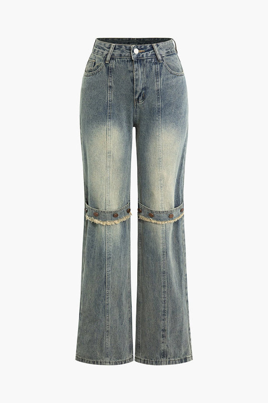 Dames High Waist Denim 0