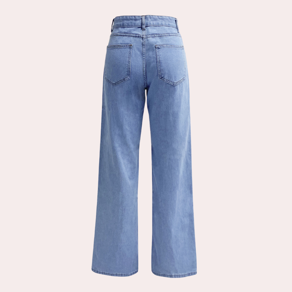 Dames High Waist Straight Jeans 3