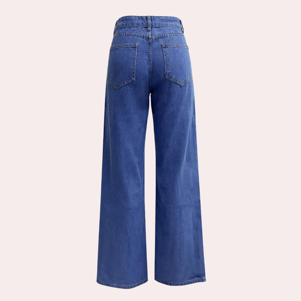 Dames High Waist Straight Jeans 4