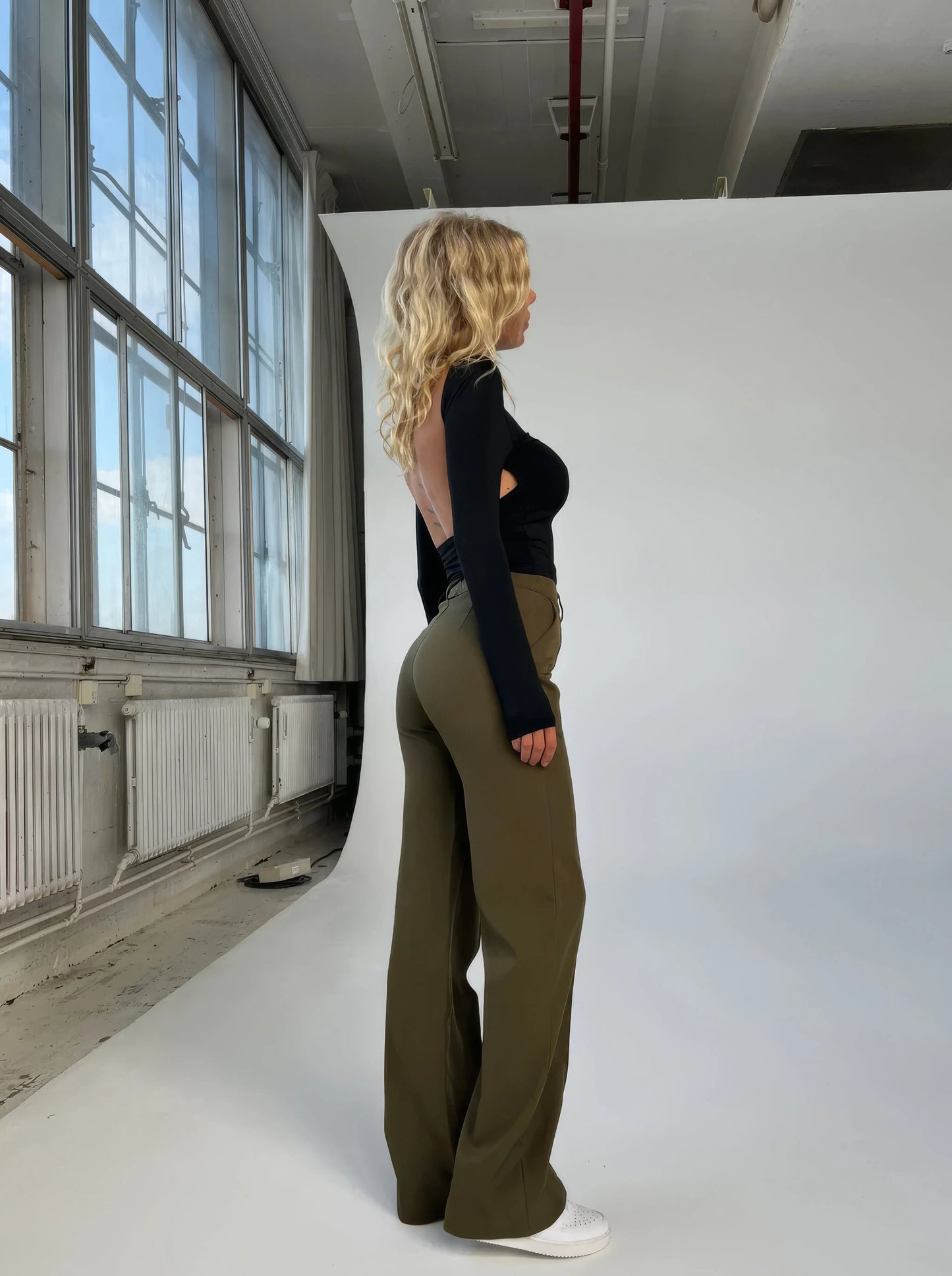 Dames High Waist Trousers 6