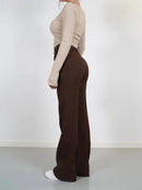 Dames High Waist Trousers 8
