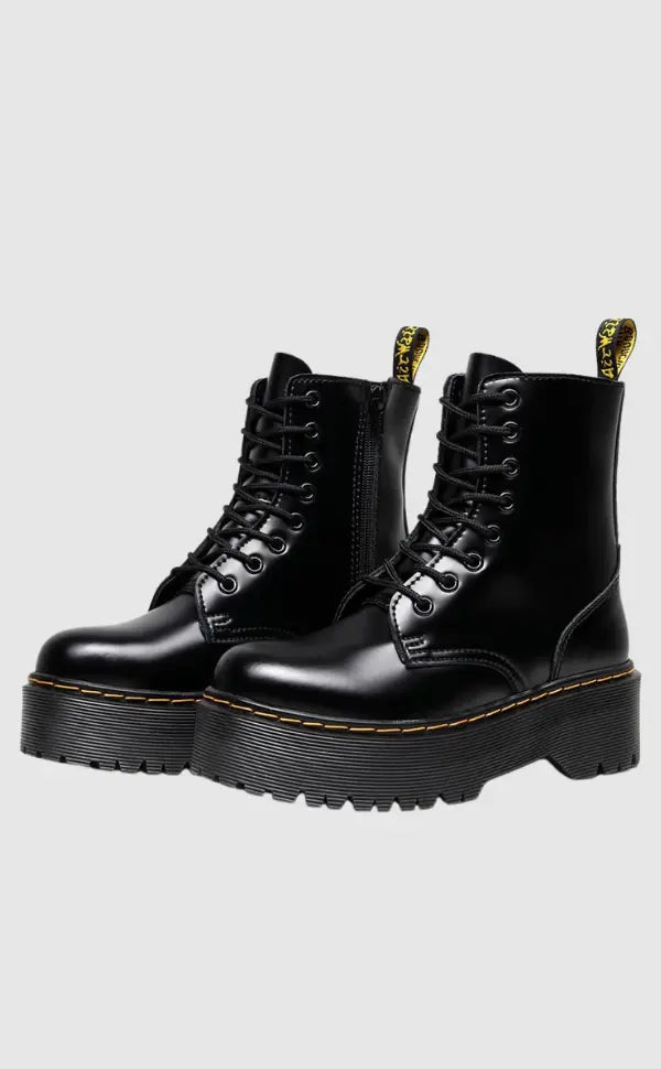 Dames Leather Platform Boots 2