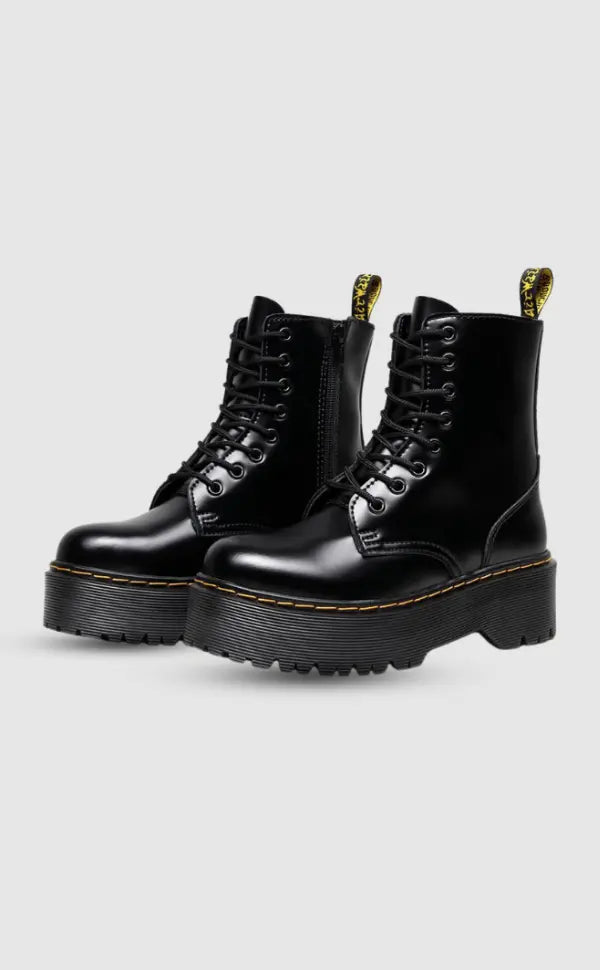 Dames Leather Platform Boots 3