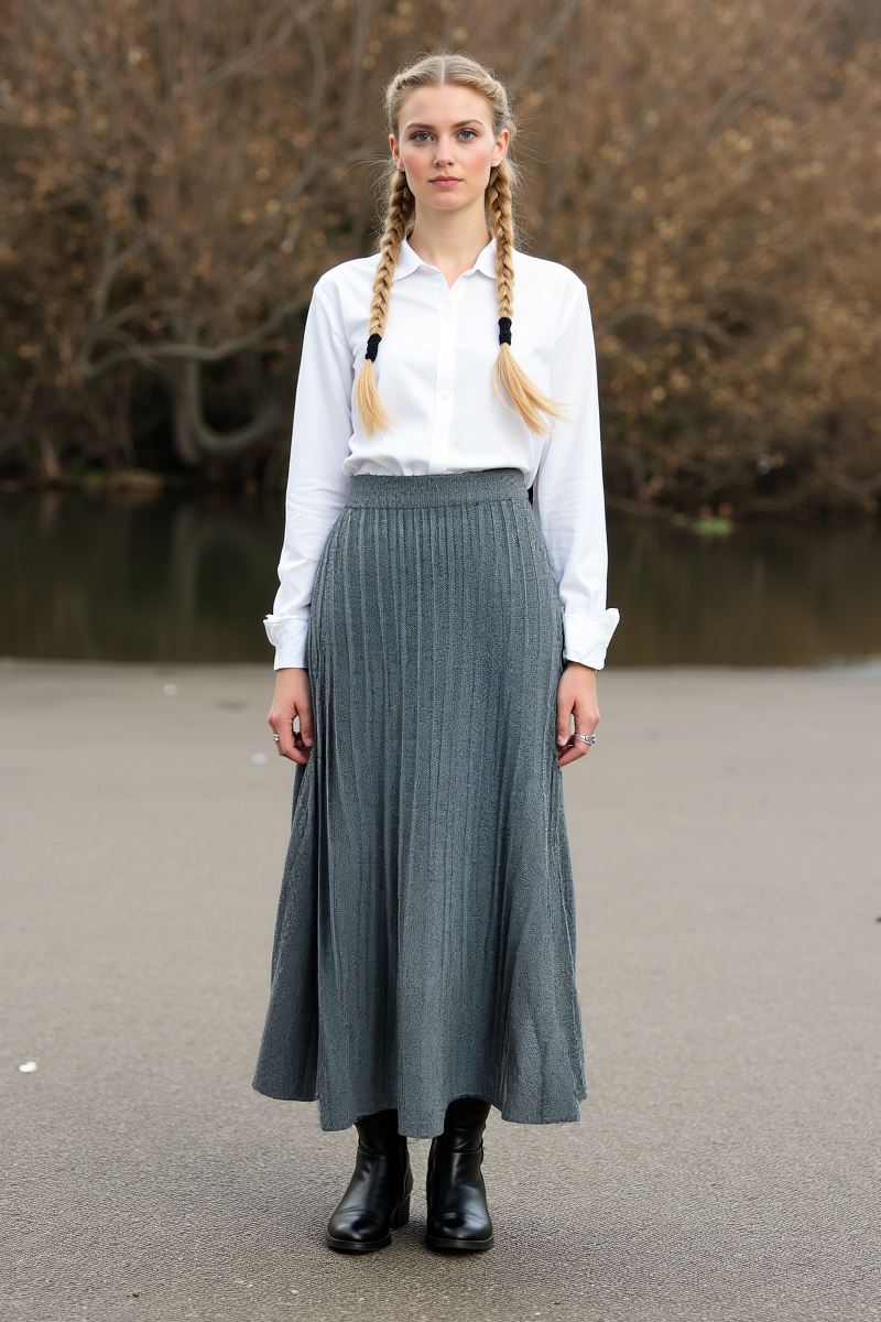 Dames Midi Skirt 0