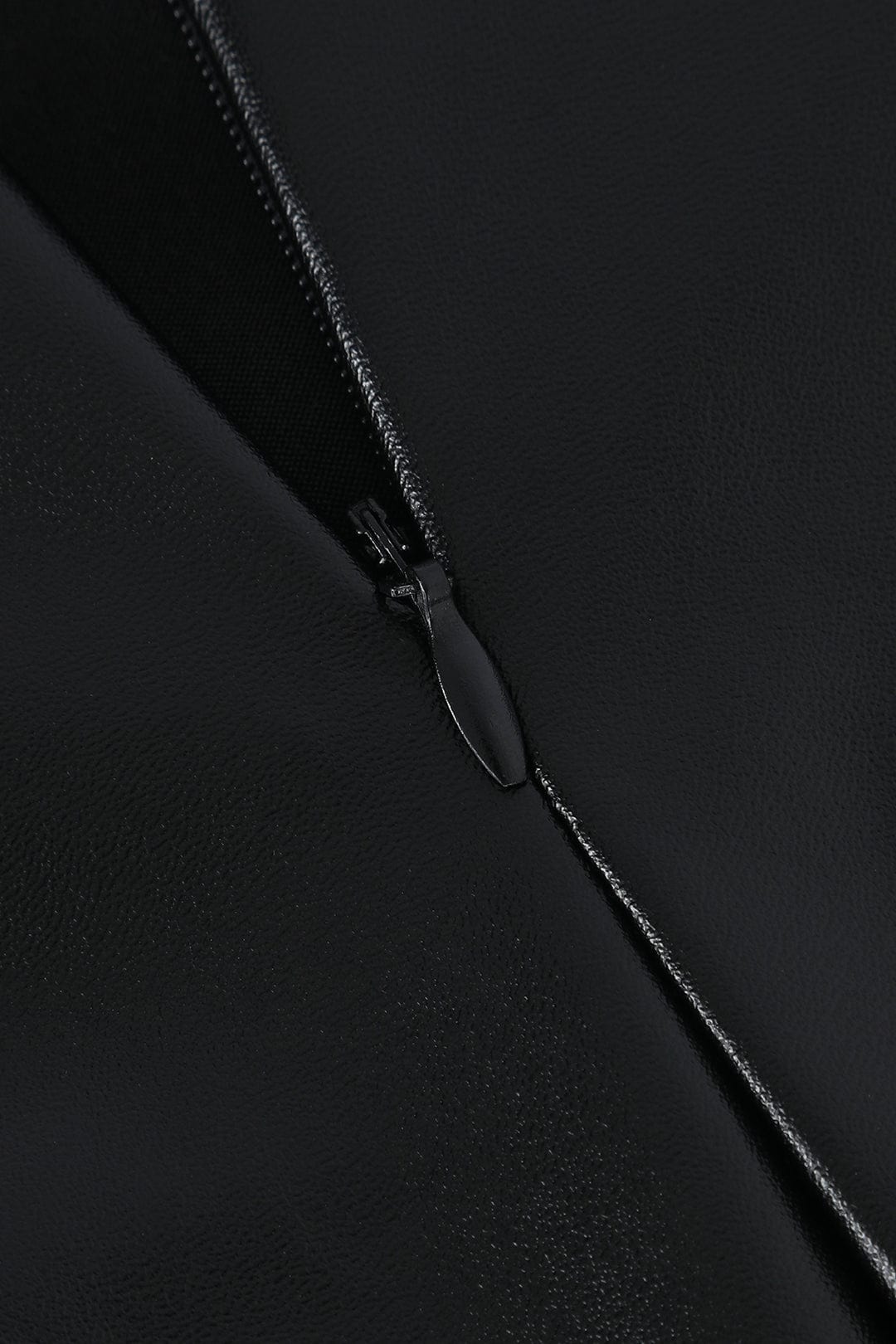 Dames Midi Skirt Faux Leather 6