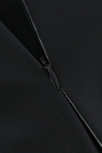 Dames Midi Skirt Faux Leather 6