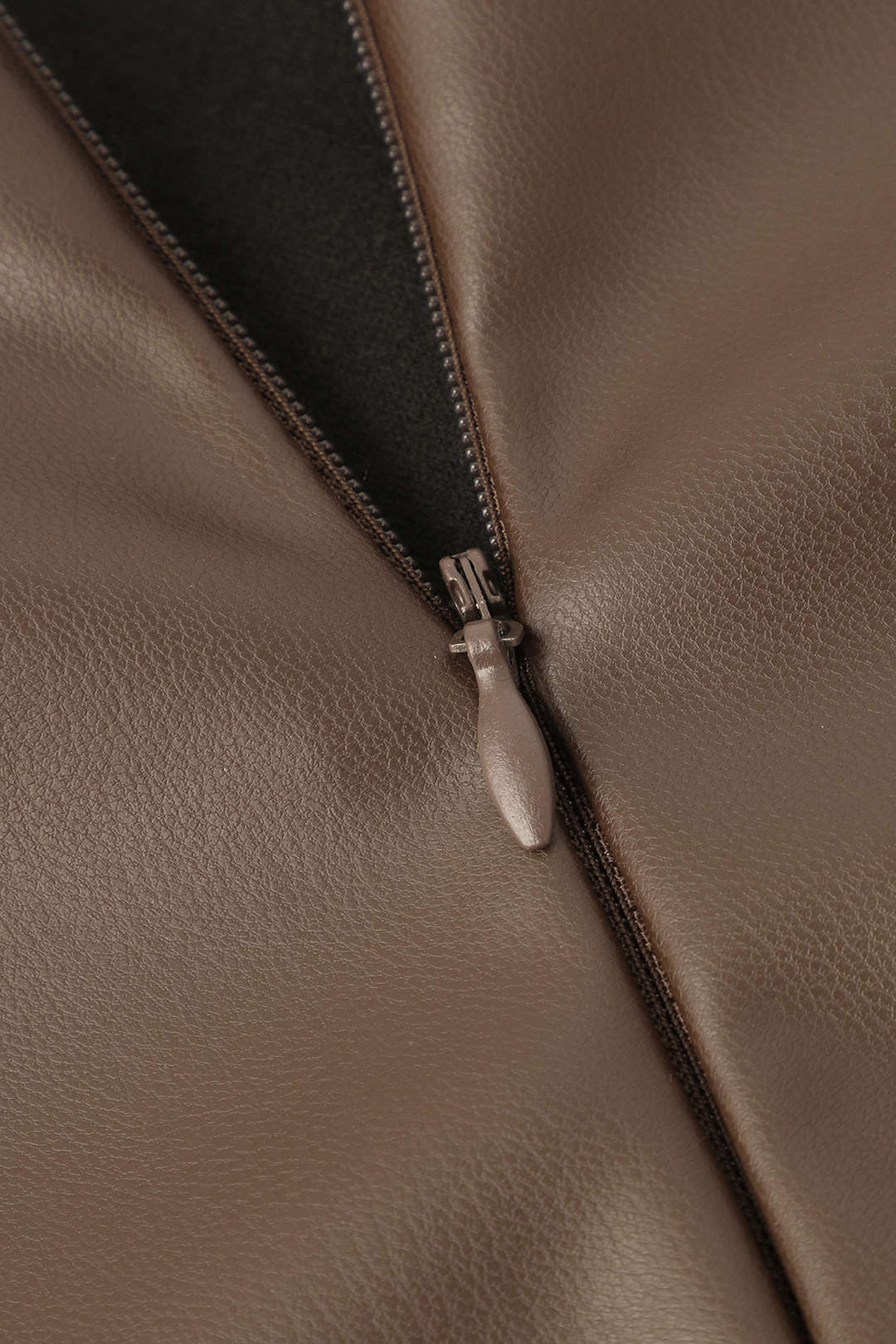 Dames Midi Skirt Faux Leather 7