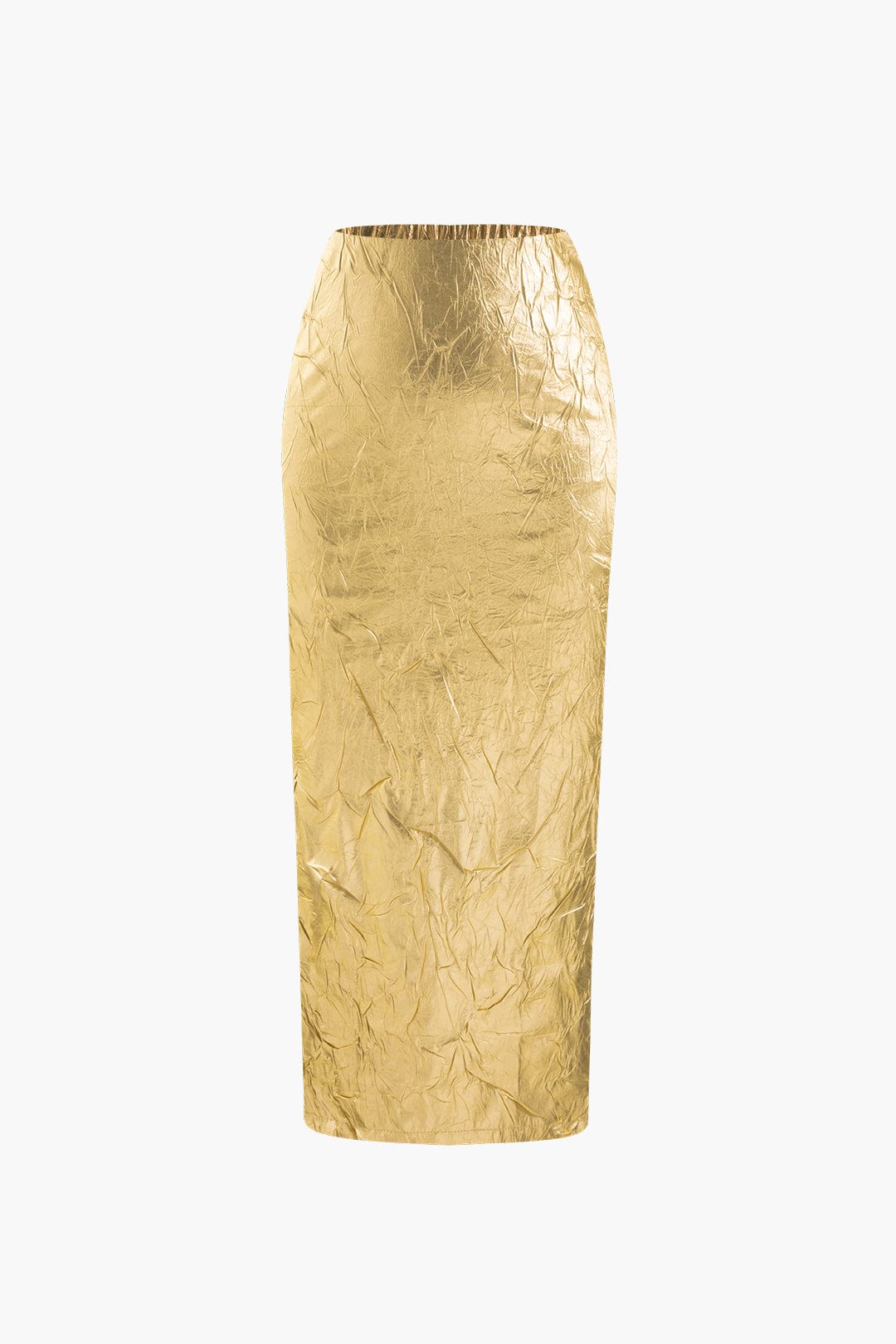 Dames Midi Skirt Gold 1
