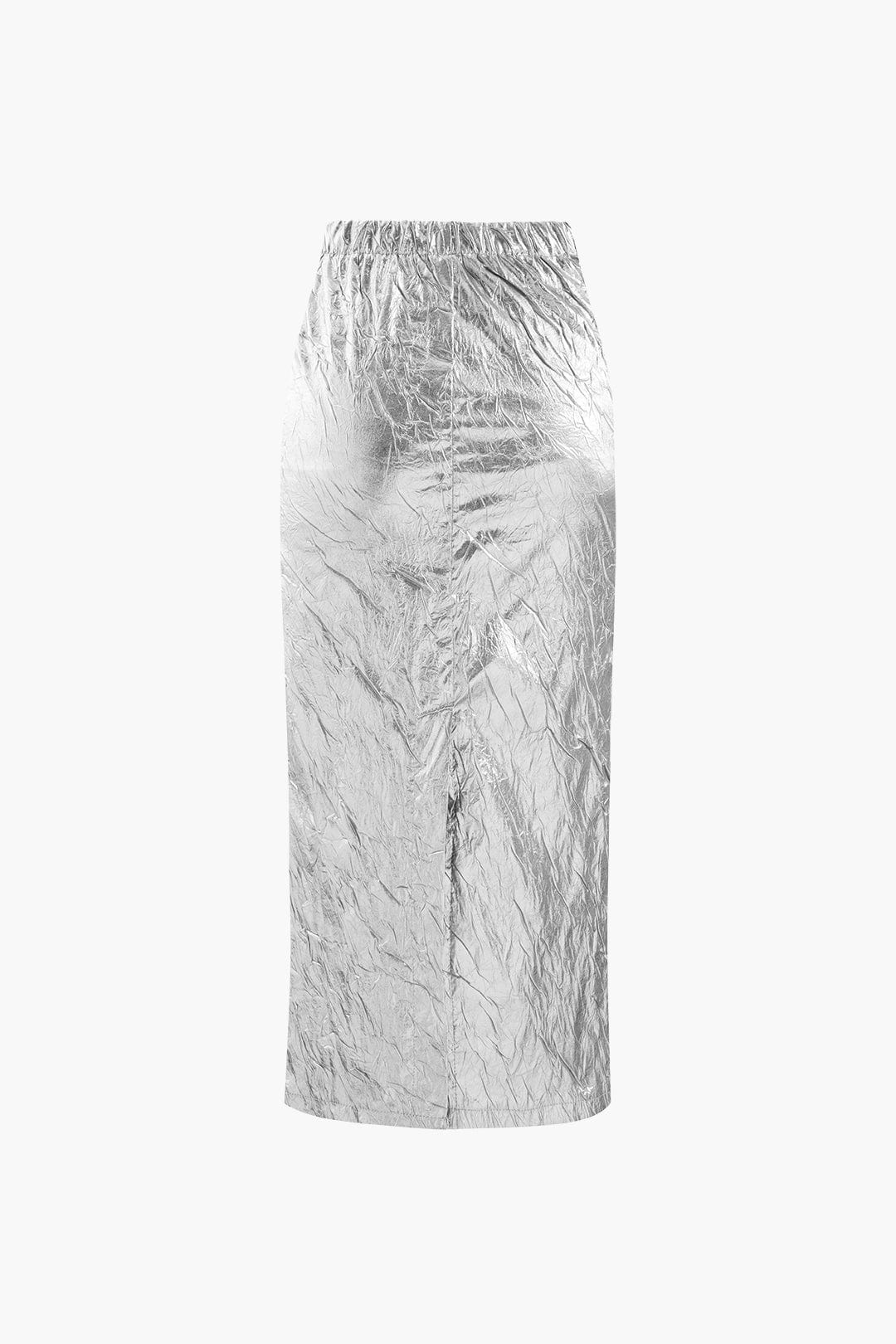 Dames Midi Skirt Gold 4