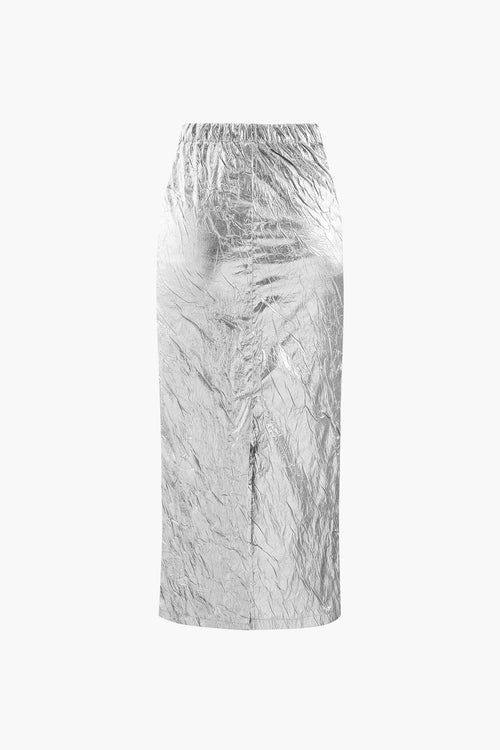 Dames Midi Skirt Gold 4