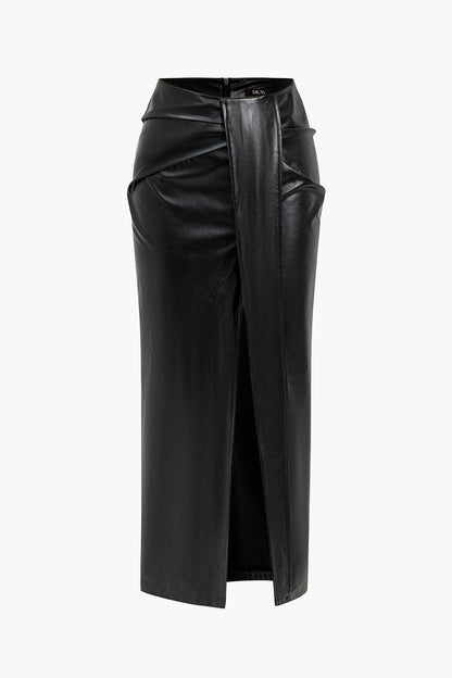 Dames Midi Skirt High Waisted 1